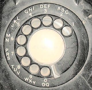 A telephone on a table