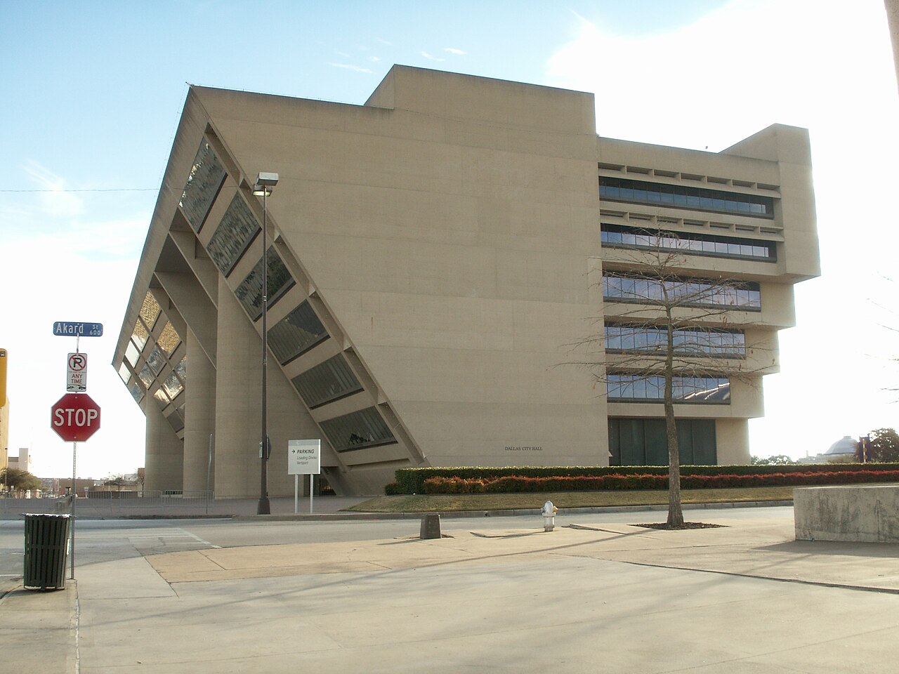 Dallas City Hall, where the city council holds its tax rate hearings